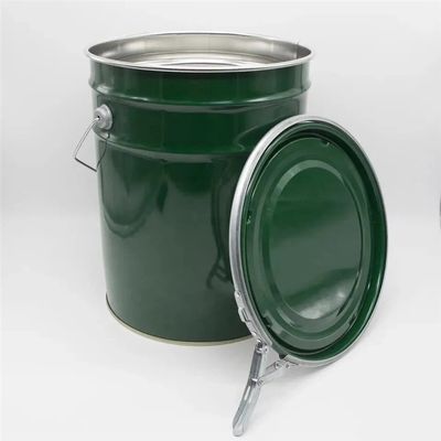 UN-categorie 5 gallon stalen verf emmer met hefboom slot ring deksels