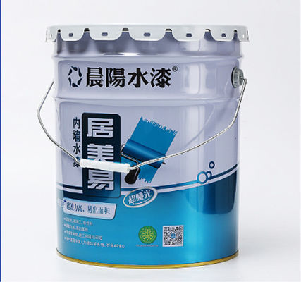 0.32-0.42mm 20L open kop stalen emmer met gouden roest remmer coatings