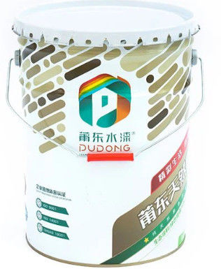 4 Gallon Custom Printed Open Head Steel Bucket met krullend hoekje