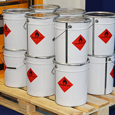 Metalen 5 gallon verf emmer rond voor brandbare vloeistof opslag