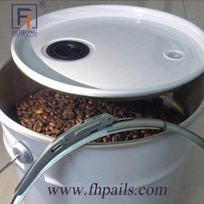 Koffie roosteren 10 liter 5 liter metalen emmer met ventilatie gat en hefboom slot ring deksel