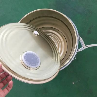 Ronde voedselveilige metalen emmers 5 gallon 0,28-0,42 mm