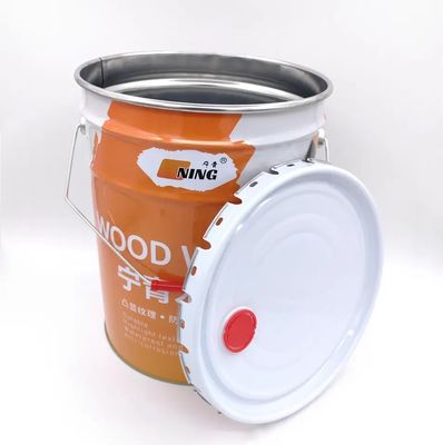 UN-klasse 5 gallon open hoofd stalen emmer met gespoot lug cover