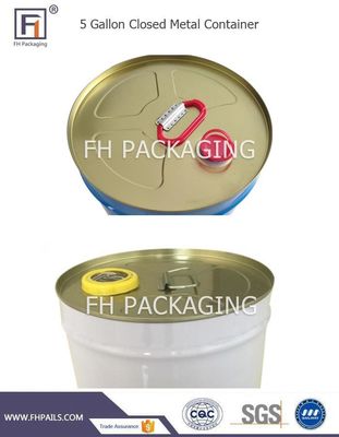 VN-categorie 5 gallon Tight Head Bucket voor palmolie Rond