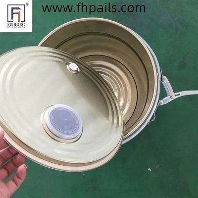 0.32-0.42mm voedselveilige metalen emmers 5 gallon 20L voor koffiebonen opslag