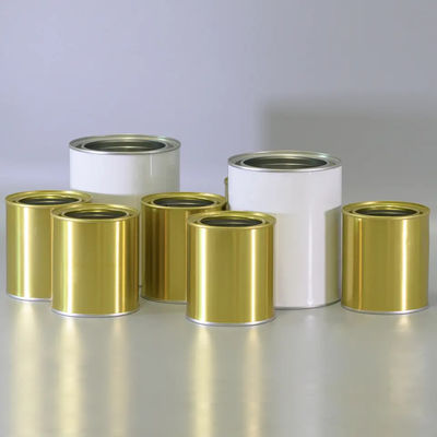 1L 4L mini lege ronde metalen verfblikken met een eenvoudig deksel