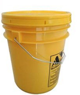 Gele plastic emmercontainers met VN-categorie 20L voor de opslag van lijm