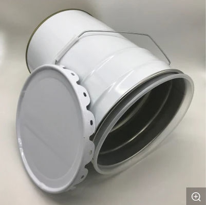 Kegelvormige 5 gallon open kop stalen emmer met PE-drumliners 0,32 - 0,42 mm