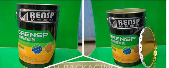 18L stalen oplosmiddel emmer met dop dekking ronde blik