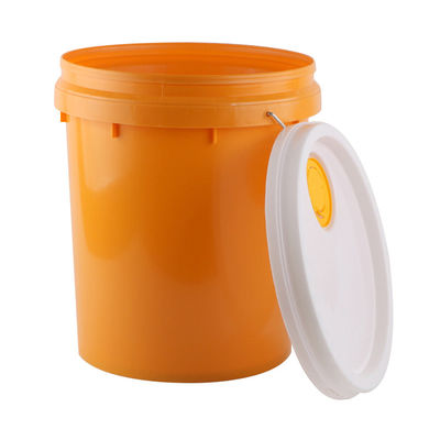 Openkop Plastic smeermiddel olie emmer met metalen beugel handvat