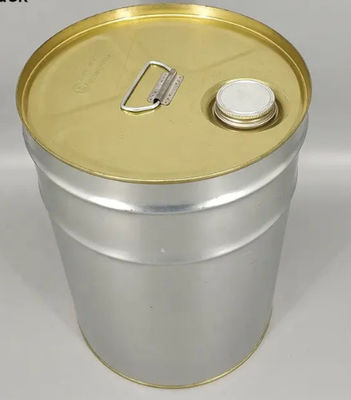 Metalen emmers van 5 gallon met gouden fenol met spout