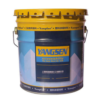 Metalen metaalplaten chemische emmers 1 tot 6 liter rond