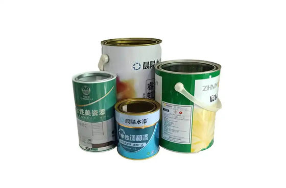 1 gallon ronde olieverf ijzeren blikblikken met plastic hoophandgreep