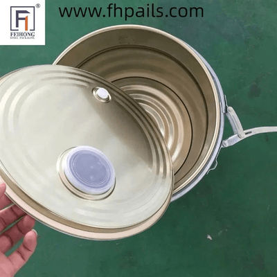Koffie roosteren 10 liter 5 liter metalen emmer met ventilatie gat en hefboom slot ring deksel
