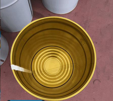 5 Gallon ronde metalen vetemelk met bekleding en rubberen pak