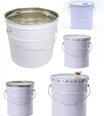 Heavy Duty White Polypropylene Industrial Solvent Bucket met temperatuurbestendigheid