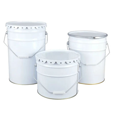 Heavy Duty White Polypropylene Industrial Solvent Bucket met temperatuurbestendigheid